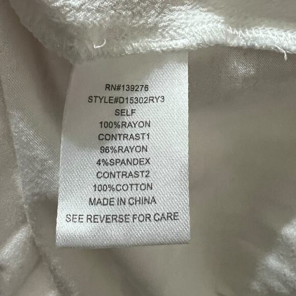 Daniel Rainn (M) Quin Keyhole Crochet Top - Stitch Fix Mixed Material Blouse - Picture 9 of 13